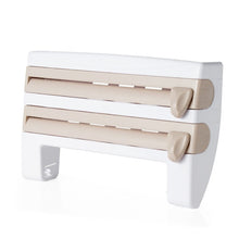 Load image into Gallery viewer, Kitchen Organizer Paper Towel Holder Cling Film Cutting  Holder Sauce Bottle Tin Foil Paper Storage Rack Kitchen Shelf
