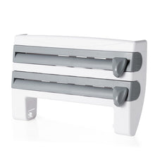 Load image into Gallery viewer, Kitchen Organizer Paper Towel Holder Cling Film Cutting  Holder Sauce Bottle Tin Foil Paper Storage Rack Kitchen Shelf
