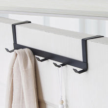Load image into Gallery viewer, Over The Door 5 Hooks Home Bathroom Organizer Rack Clothes Coat Hat Towel Hanger Housekeeping Organizers Hooks Up Iron Metal
