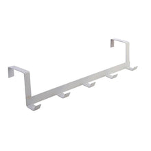 Load image into Gallery viewer, Over The Door 5 Hooks Home Bathroom Organizer Rack Clothes Coat Hat Towel Hanger Housekeeping Organizers Hooks Up Iron Metal
